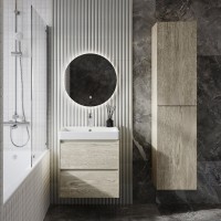 Мебель для ванной комнаты Roca Ona 60 светлый дуб, раковина ZRU9307561