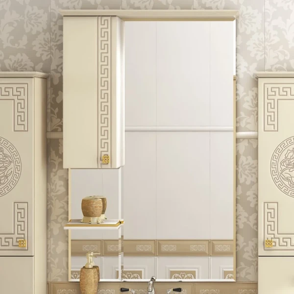 Зеркало Misty Olimpia Lux L 75 бежевая патина