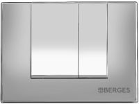 Система инсталляции для унитазов Berges Novum 040242 с кнопкой смыва, матовый хром