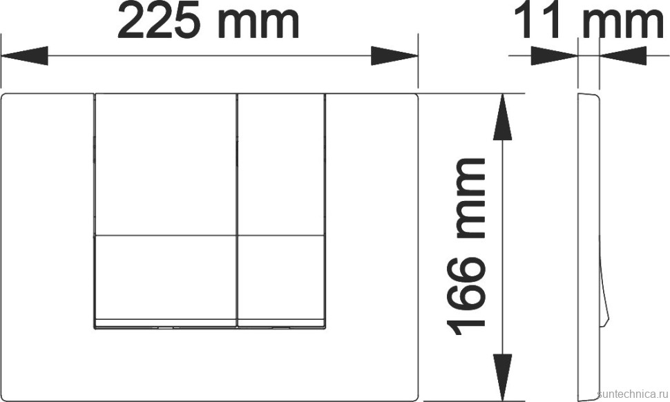 Система инсталляции для унитазов Berges Novum 040242 с кнопкой смыва, матовый хром