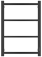 Полотенцесушитель электрический Стилье Формат 26 31526-6040 60x45 см, подключение справа, скрытое подключение справа, матовый черный, лесенка