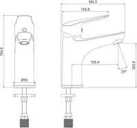 Смеситель для раковины IDDIS Torr TORSB00i01 Смеситель для раковины IDDIS Torr TORSB00i01