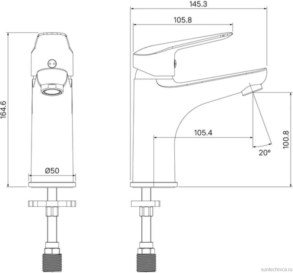 Смеситель для раковины IDDIS Torr TORSB00i01