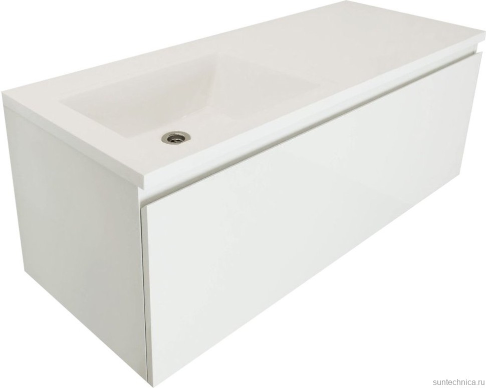 Тумба с раковиной Эстет Dallas Luxe 115 подвесная, 1 ящик, L