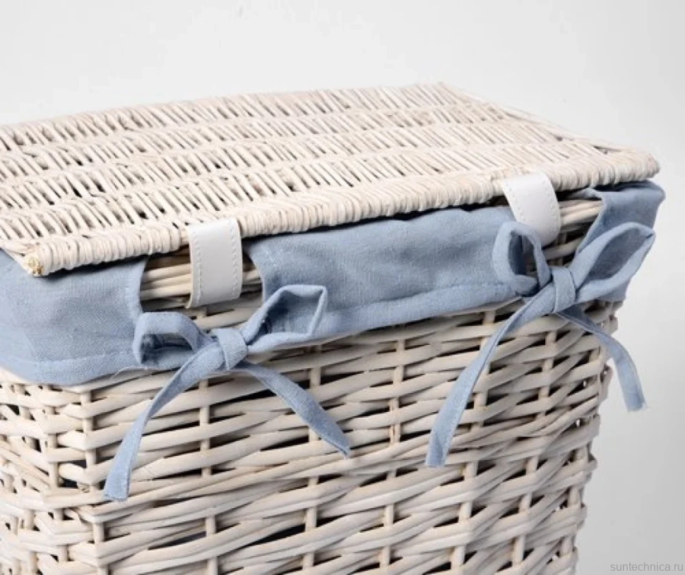 Корзина для белья Wasserkraft Lippe WB-450-S белая, малая