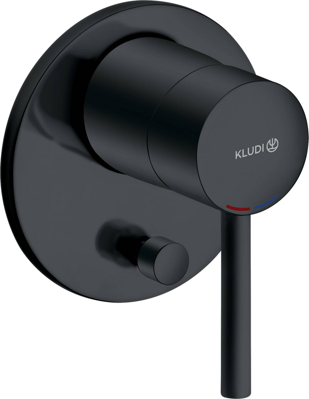 Встраиваемый смеситель для душа и ванны Kludi Bozz 387163976 черный матовый