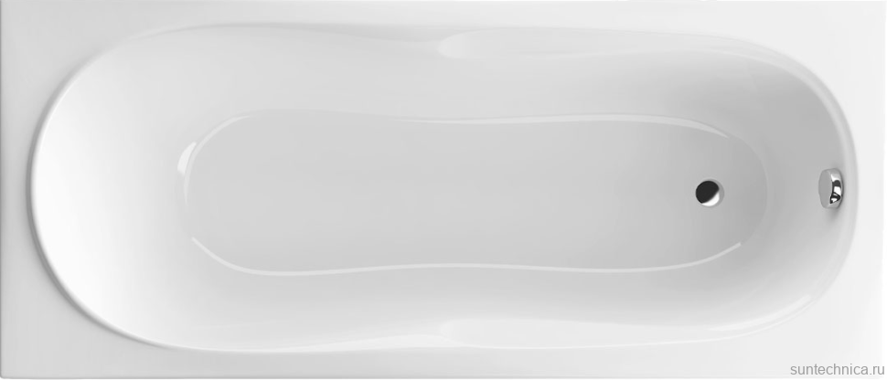 Акриловая ванна Excellent Sekwana 170x75 см, встраиваемая, белая, на ножках