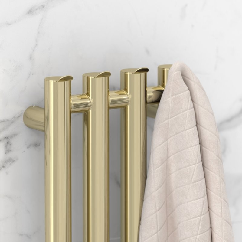 Полотенцесушитель электрический Сунержа Кантата 4.0 020-0885-1259 120x20 см, подключение справа, скрытое подключение справа, шампань, I-образный