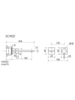 Смеситель для раковины Sancos Linn SC9021BN С ВНУТРЕННЕЙ ЧАСТЬЮ, брашированный никель