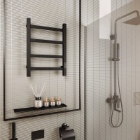 Полотенцесушитель электрический Bauedge Hotel R 40х60, матовый черный RAL9005