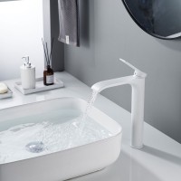 Смеситель для раковины/умывальника высокий Shevanik S4111C, белый