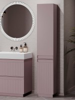 Шкаф-пенал для ванной Belux Базель 35 П напольный, лаванда