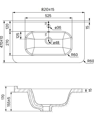 Мебель для ванной комнаты IDDIS Edifice 80 подвесная, темно-серая, раковина 0108000i28