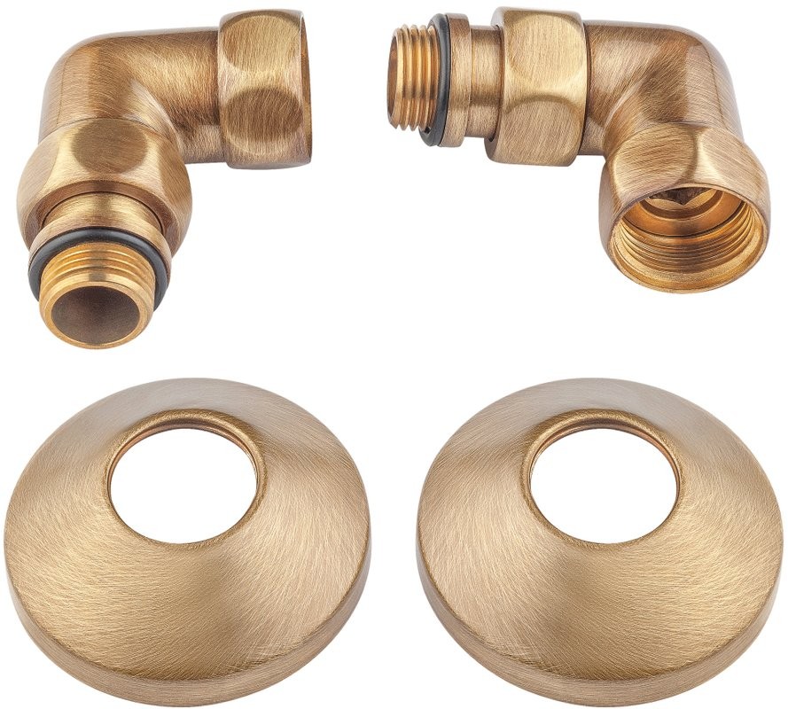 Полотенцесушитель водяной Secado Верона 1 85x55 см, бронза, лесенка, латунь