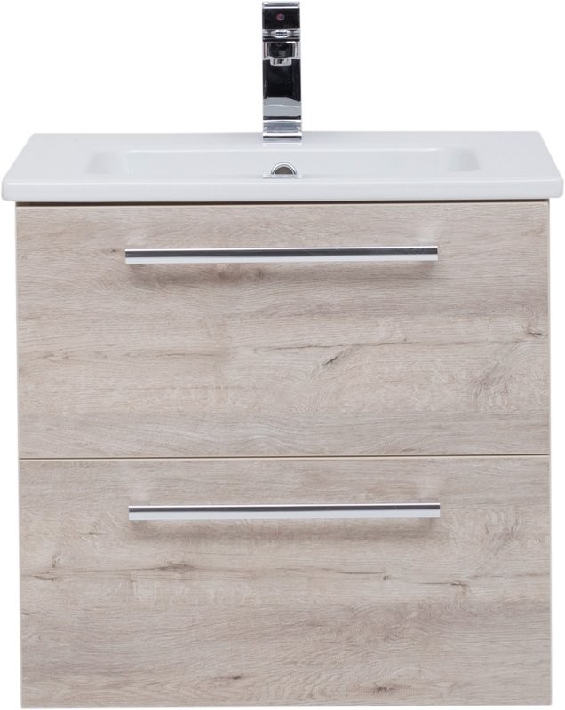 Тумба с раковиной Dreja Gio 60 подвесная, дуб кантри