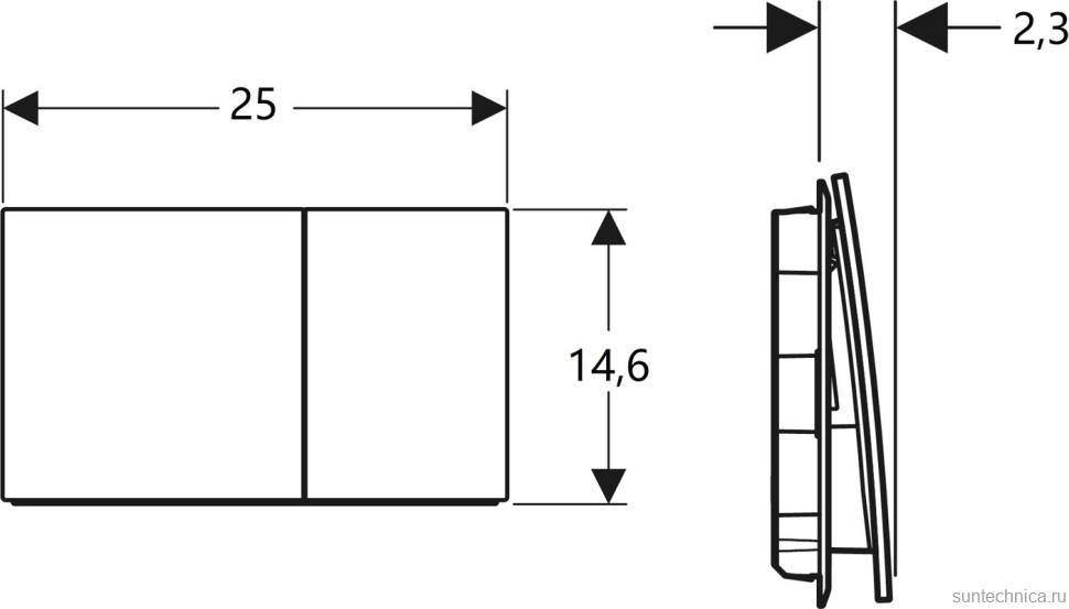 Кнопка смыва Geberit Sigma 70 115.622.QB.1 красное золото