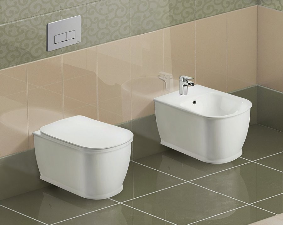 Унитаз подвесной BelBagno Prado BB10150CH безободковый, с микролифтом
