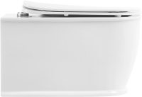 Унитаз подвесной BelBagno Prado BB10150CH безободковый, с микролифтом