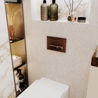 Система инсталляции для унитазов Lavinia Boho RelFix 77020025 4 в 1 с кнопкой смыва, венге