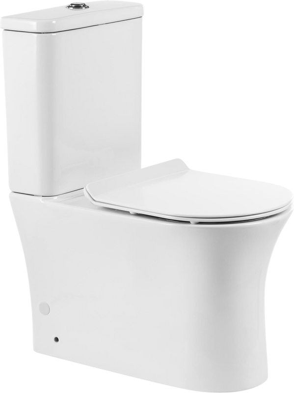 Унитаз-компакт напольный BelBagno Ancona BB1224CPR-P безободковый, с микролифтом, бачок BB1224T