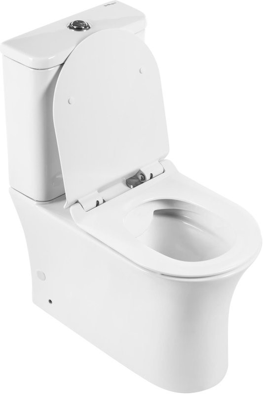 Унитаз-компакт напольный BelBagno Ancona BB1224CPR-P безободковый, с микролифтом, бачок BB1224T