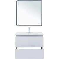 Мебель для ванной комнаты Aquanet Эмбер 80 белая матовая