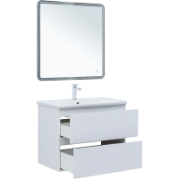 Мебель для ванной комнаты Aquanet Эмбер 80 белая матовая