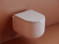 Комплект Ceramicanova Унитаз подвесной Ulma Rimless CN4006 безободковый, с микролифтом + Инсталляция Balance CN121001CH с кнопкой Circle глянцевый хром