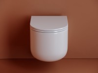 Комплект Ceramicanova Унитаз подвесной Ulma Rimless CN4006 безободковый, с микролифтом + Инсталляция Balance CN121001CH с кнопкой Circle глянцевый хром