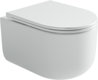 Комплект Ceramicanova Унитаз подвесной Ulma Rimless CN4006 безободковый, с микролифтом + Инсталляция Balance CN121001CH с кнопкой Circle глянцевый хром