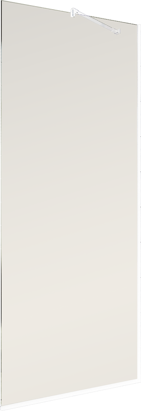 Душевая перегородка Maybahglass MGD-684-1у 119 см, профиль белый, стекло бронза