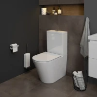 Унитаз напольный Maretti Флоренция безободковый с микролифтом, FL10NBM17-844, белый
