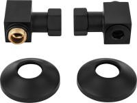 Полотенцесушитель водяной Secado Корсано 1 СП 80x55 см, матовый черный, лесенка, с полкой