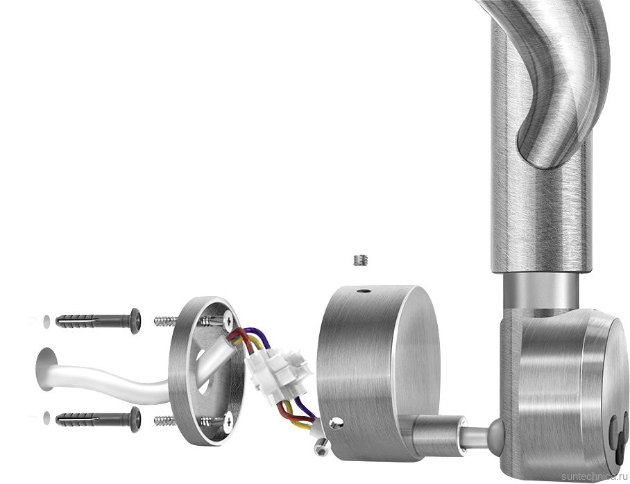 Полотенцесушитель электрический Secado Валенсия 2 105x55 см, подключение справа, глянцевый хром, лесенка