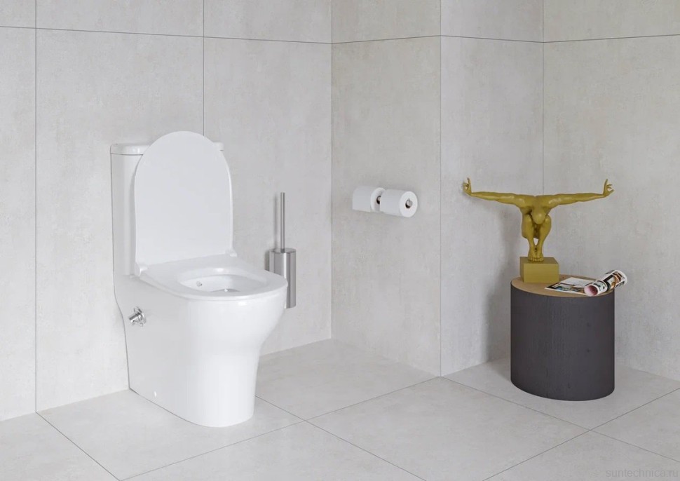 Унитаз-компакт напольный VitrA Zentrum 9012B003-7226 с биде и микролифтом