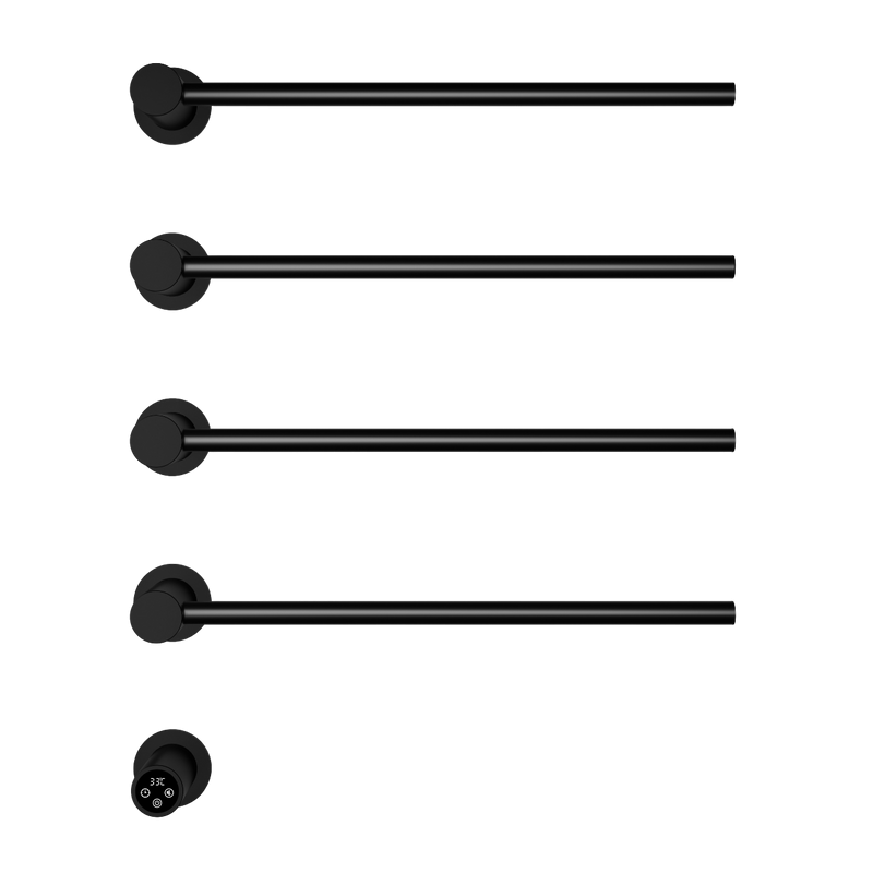 Полотенцесушитель электрический Wonzon & Woghand WW-AL314-MB С ВНУТРЕННЕЙ ЧАСТЬЮ, черный матовый