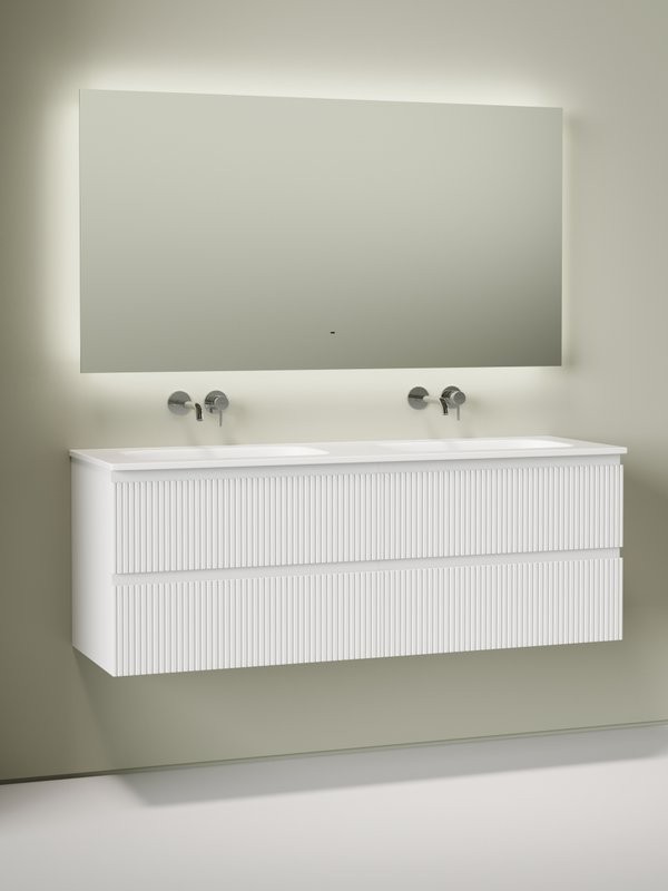 Комплект Тумба для комплекта Sancos Snob T 70, bianco 2 шт + Мебельная раковина Ceramicanova Grace CN7022wx + Донный клапан для раковины Ceramicanova CN2000 2 шт + Смеситель Sancos Etna, с внутренней частью C9004CH 2 шт + Зеркало для ванной комнаты Sancos