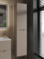 Шкаф пенал для ванной Orange Line 35 правый, матовый латте