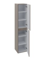 Шкаф пенал для ванной Orange Line 35 правый, матовый латте