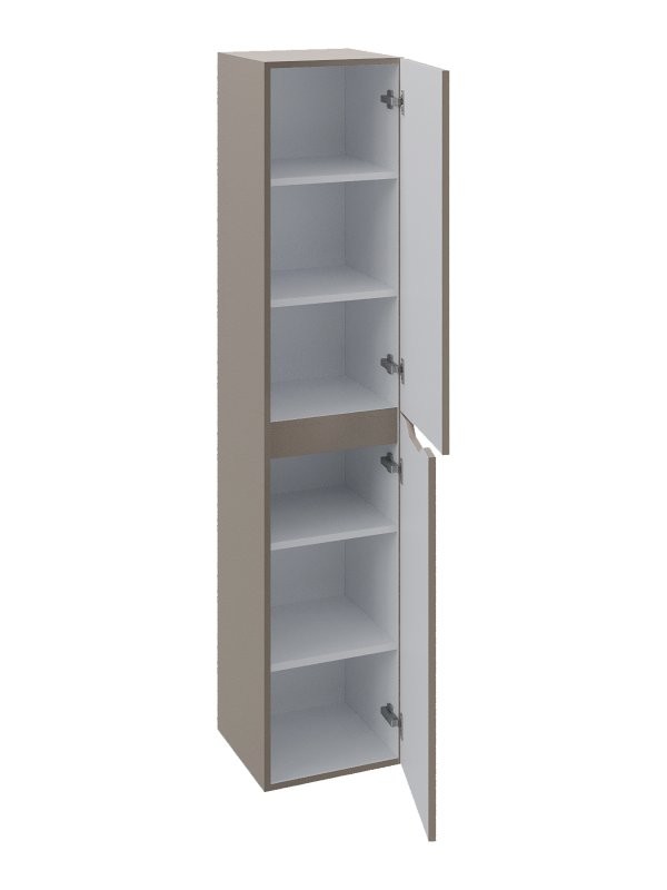 Шкаф пенал для ванной Orange Line 35 правый, матовый латте