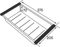 Мойка кухонная Paulmark Stepia PM117551-WH+A375-BS с коландером, белая