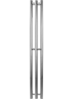 Полотенцесушитель водяной Secado Бергамо 3К 1500/140 150x15 см, графит, I-образный