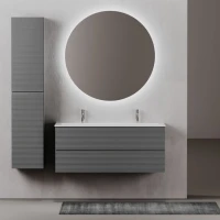 Мебель для ванной комнаты Sancos Folk 120 на двоих, grey soft