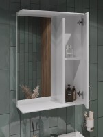 Мебель для ванной комнаты Orange Samara 60 белый глянец, со смесителем, зеркало Samara 50