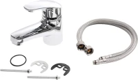 Мебель для ванной комнаты Orange Samara 60 белый глянец, со смесителем, зеркало Samara 50