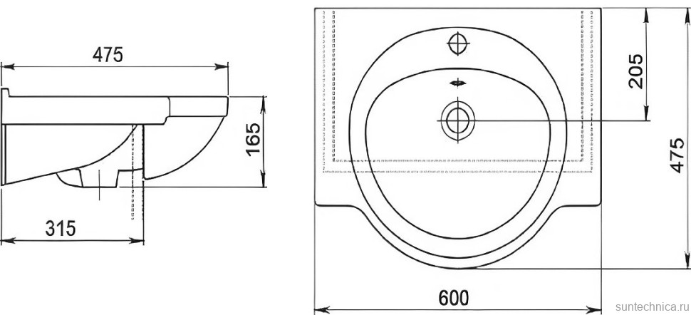 Мебель для ванной комнаты Orange Samara 60 белый глянец, со смесителем, зеркало Samara 50