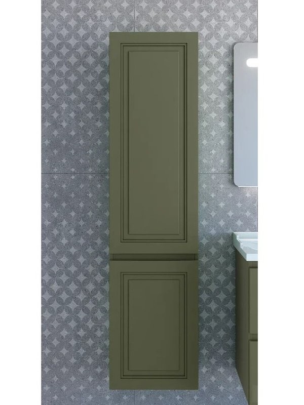 Шкаф-пенал для ванной Caprigo Wales Смальти 40 L олива