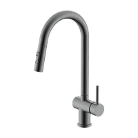 Смеситель для кухни с выдвижным изливом Splenka S204.49.09, графит Смеситель для кухни с выдвижным изливом Splenka S204.49.09, графит