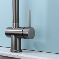 Смеситель для кухни с выдвижным изливом Splenka S204.49.09, графит