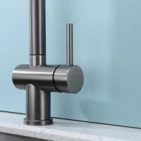 Смеситель для кухни с выдвижным изливом Splenka S204.49.09, графит Смеситель для кухни с выдвижным изливом Splenka S204.49.09, графит